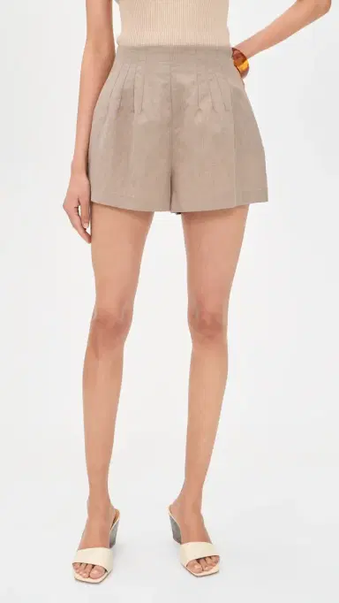 Staud Magpie Shorts Natural 6 | Thumbnail 2