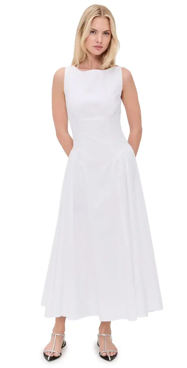 Gwen Midi Dress White