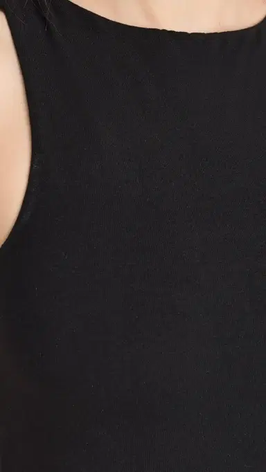 Ambitionist High Neck Tank Thong Bodysuit Black | Thumbnail 6