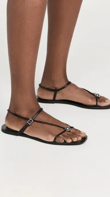 Loeffler Randall Lara Strappy Sandals Black 6 | Thumbnail 4