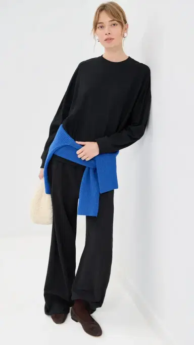 Tibi ightweight Sweatshirting Winslow Pants Black | Thumbnail 5 Tibi ightweight Sweatshirting Winslow Pants Black | Thumbnail 5