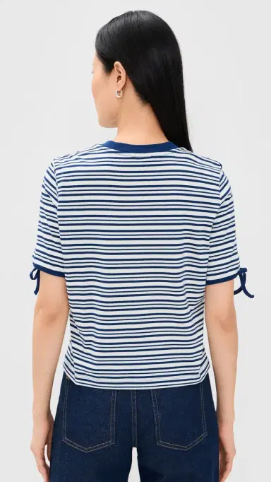 BAUM UND PFERDGARTEN Janet Striped Tee Derby Blue Stripe | Thumbnail 3 BAUM UND PFERDGARTEN Janet Striped Tee Derby Blue Stripe | Thumbnail 3