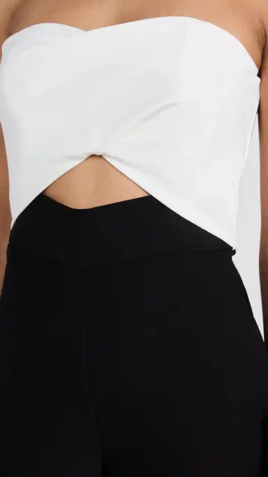 BLACK HALO Jada Jumpsuit Black/Pearl 2 | Thumbnail 6