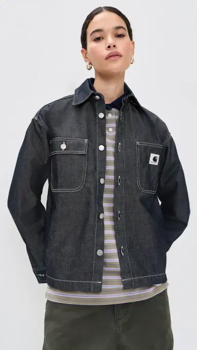 Carhartt WIP Louis Denim Shirt Jacket Blue | Thumbnail 2
