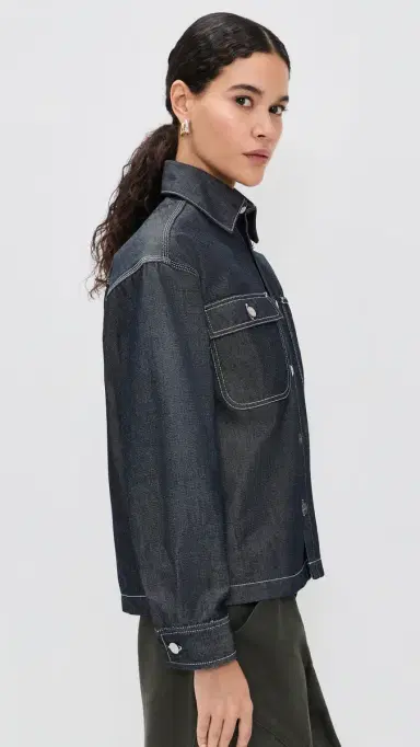 Carhartt WIP Louis Denim Shirt Jacket Blue | Thumbnail 4