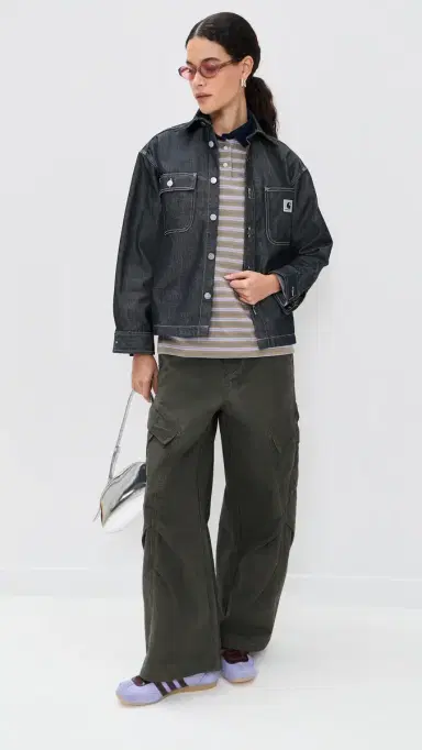 Carhartt WIP Louis Denim Shirt Jacket Blue | Thumbnail 5