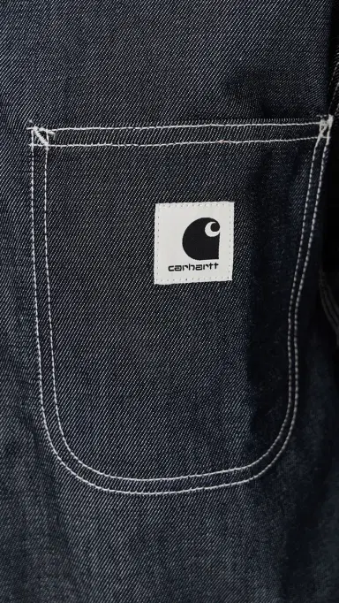 Carhartt WIP Louis Denim Shirt Jacket Blue | Thumbnail 6