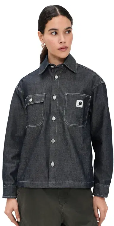 Carhartt WIP Louis Denim Shirt Jacket Blue | Thumbnail 1