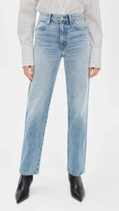 SLVRLAKE Kendra High Rise Straight Jeans Back To Zero | Thumbnail 2 SLVRLAKE Kendra High Rise Straight Jeans Back To Zero | Thumbnail 2