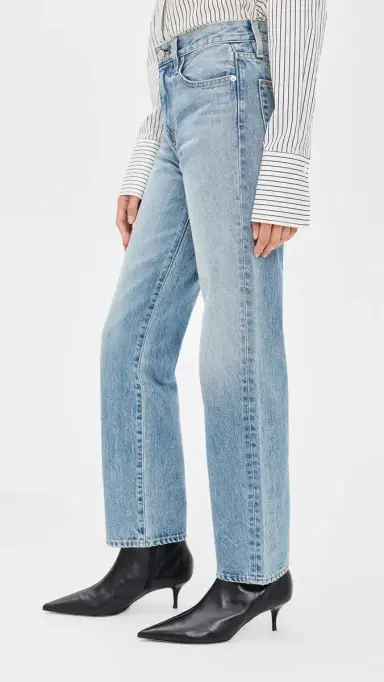 SLVRLAKE Kendra High Rise Straight Jeans Back To Zero | Thumbnail 4 SLVRLAKE Kendra High Rise Straight Jeans Back To Zero | Thumbnail 4