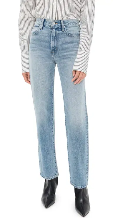 SLVRLAKE Kendra High Rise Straight Jeans Back To Zero | Thumbnail 1 SLVRLAKE Kendra High Rise Straight Jeans Back To Zero | Thumbnail 1