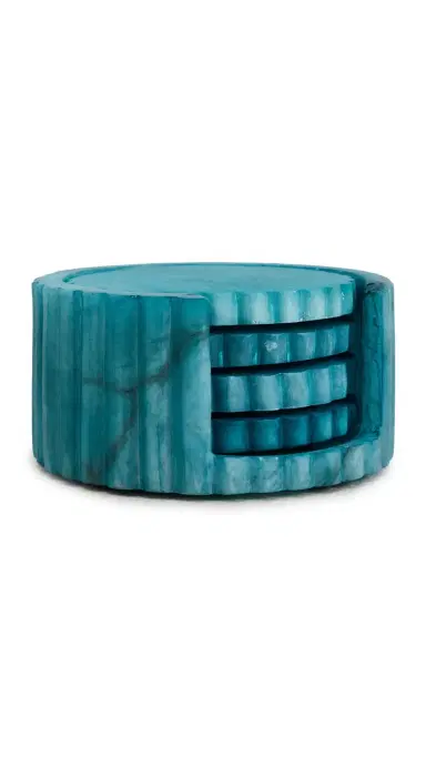 Kassatex Shopbop x Coasters Set of 4 Azure One Size | Thumbnail 6