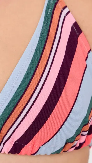 lemlem Malia Triangle Bikini Top Poppy Sunset | Thumbnail 6