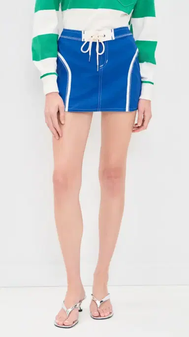 Made Some Sportswear Mini Skirt Cobalt/White | Thumbnail 2