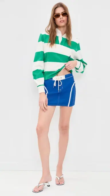 Made Some Sportswear Mini Skirt Cobalt/White | Thumbnail 5