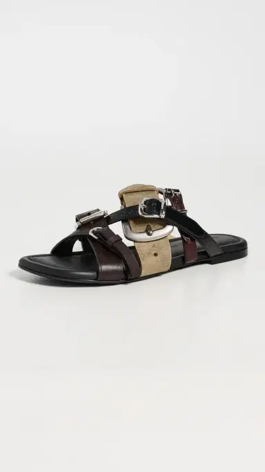 Acne Studios Beltie Sandals Multi Brown | Thumbnail 2