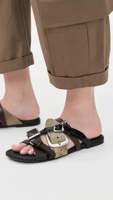 Acne Studios Beltie Sandals Multi Brown | Thumbnail 3