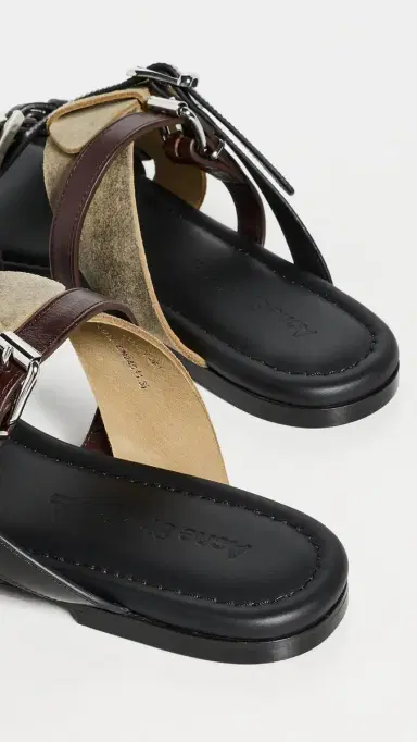 Acne Studios Beltie Sandals Multi Brown | Thumbnail 4