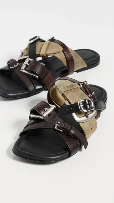 Acne Studios Beltie Sandals Multi Brown | Thumbnail 5
