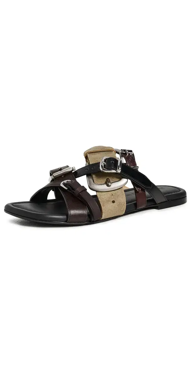 Beltie Sandals Multi Brown