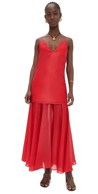 MARQUES ALMEIDA Layered Strappy Maxi Dress | Thumbnail 1 MARQUES ALMEIDA Layered Strappy Maxi Dress | Thumbnail 1