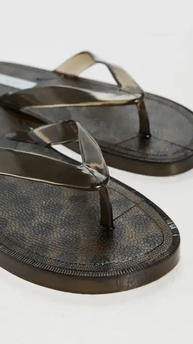 St. Agni Jelly Flip Flops Smoke | Thumbnail 6