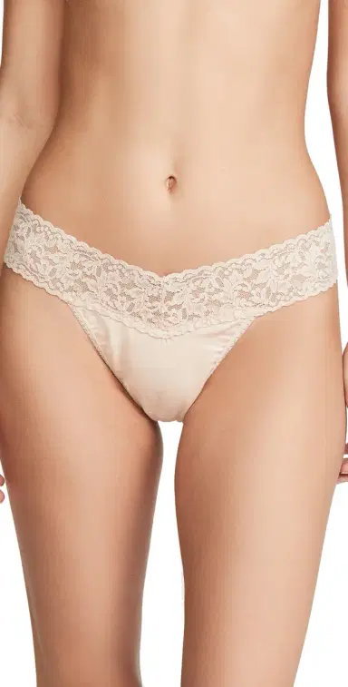 Hanky Panky Cotton with a Conscience Orig Rise Thong Chai One Size | Thumbnail 1 Hanky Panky Cotton with a Conscience Orig Rise Thong Chai One Size | Thumbnail 1
