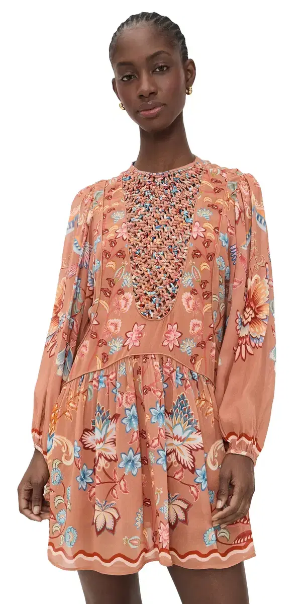 FARM Rio ocha Lace Dress Boho Enhance ocha