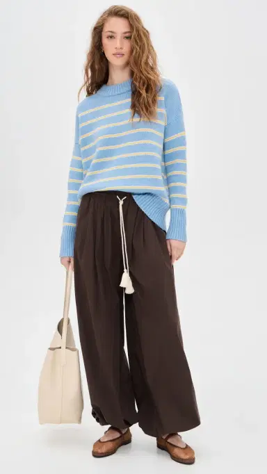 La Ligne Fineline Stripe Marin Sweater Chambray Blue/Butter Yellow/Cr | Thumbnail 5 La Ligne Fineline Stripe Marin Sweater Chambray Blue/Butter Yellow/Cr | Thumbnail 5