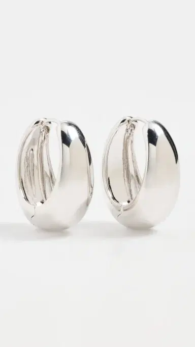 Shashi Cameron Silver Hoops | Thumbnail 2