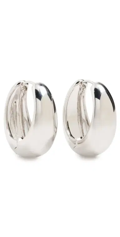 Shashi Cameron Silver Hoops | Thumbnail 1