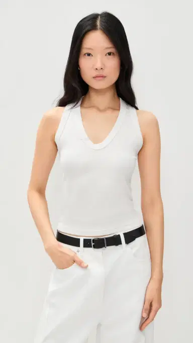 COTTON CITIZEN Verona U Neck Tank Pearl M | Thumbnail 2