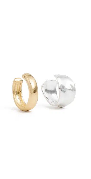 SHASHI Plaisir Ear Cuffs Gold/Silver One Size | Thumbnail 1