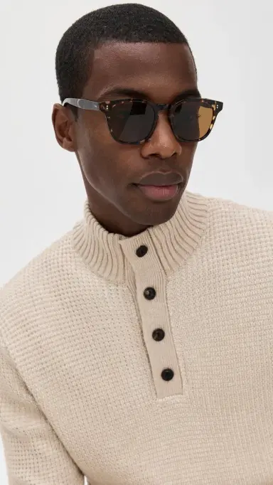 GARRETT LEIGHT Ace II Sunglasses Agt/Sfpcof One Size | Thumbnail 4