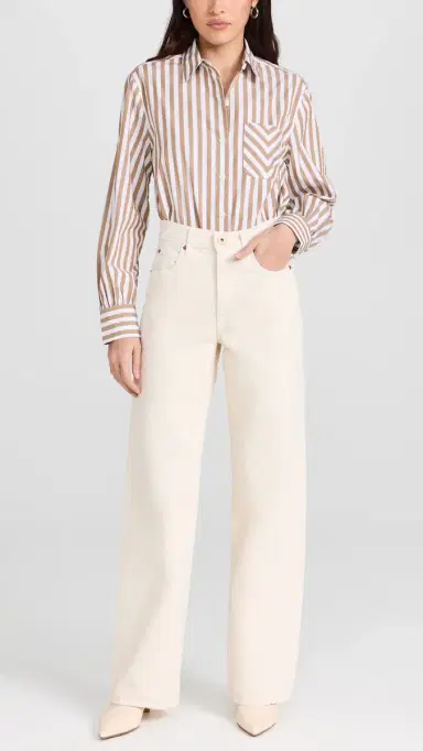 SLVRLAKE Grace Jeans Ecru 28 | Thumbnail 5