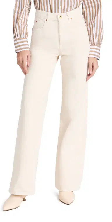 SLVRLAKE Grace Jeans Ecru 28 | Thumbnail 1