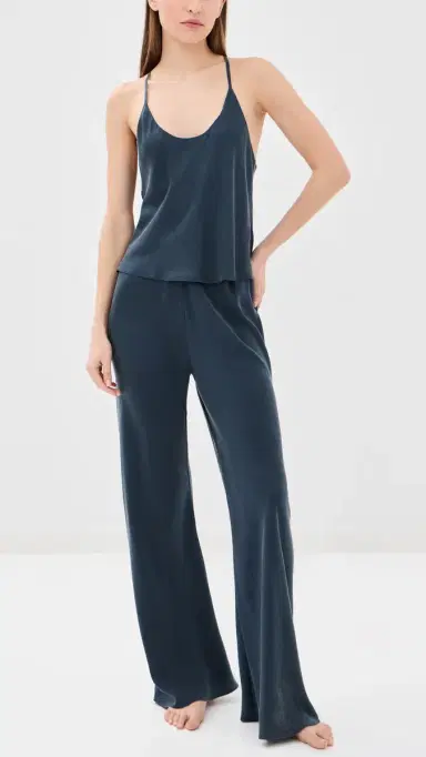 Lunya Silk Pajama et Deep Blue | Thumbnail 2 Lunya Silk Pajama et Deep Blue | Thumbnail 2