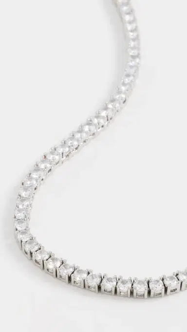 Shashi Medium Tennis Necklace | Thumbnail 4 Shashi Medium Tennis Necklace | Thumbnail 4