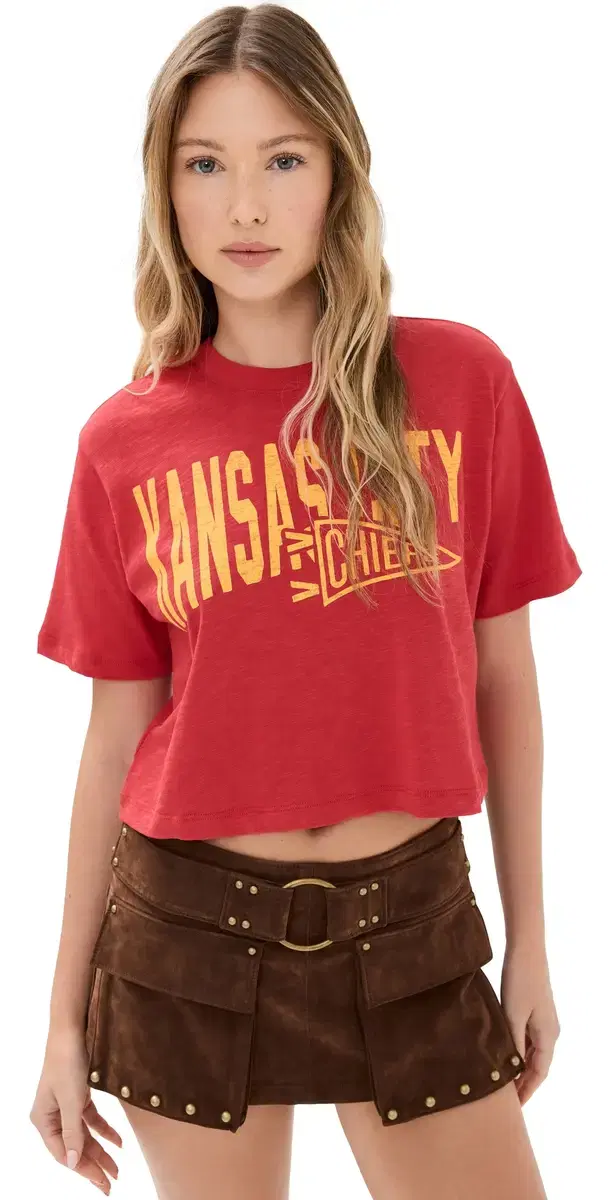 Chiefs Crop Tee icorice