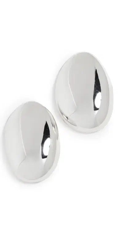 Annika Inez Spoon Earrings Silver One Size | Thumbnail 1