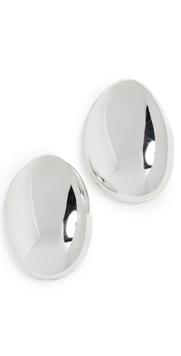 Spoon Earrings Silver One Size