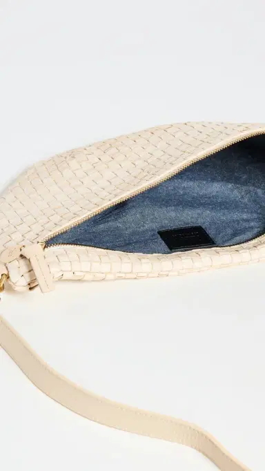 Clare V. Clare V. Grande Fanny Cream Woven Checker | Thumbnail 6 Clare V. Clare V. Grande Fanny Cream Woven Checker | Thumbnail 6