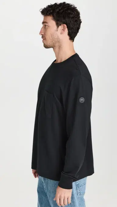Canada Goose Gladstone Long Sleeve Tee Black - Noir | Thumbnail 4