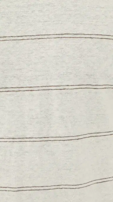 rag & bone Hemp Stripe Classic Tee White | Thumbnail 6