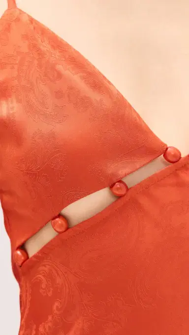 MINKPINK Valencia Bead Detail Dress Paprika Paisley | Thumbnail 6 MINKPINK Valencia Bead Detail Dress Paprika Paisley | Thumbnail 6