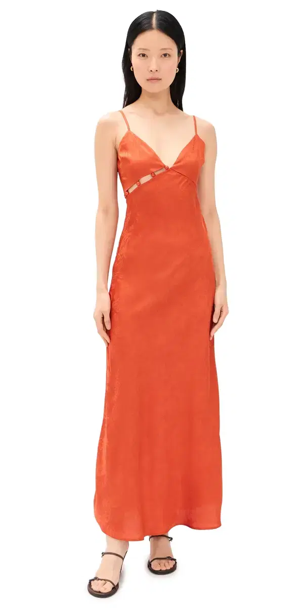 Valencia Bead Detail Dress Paprika Paisley
