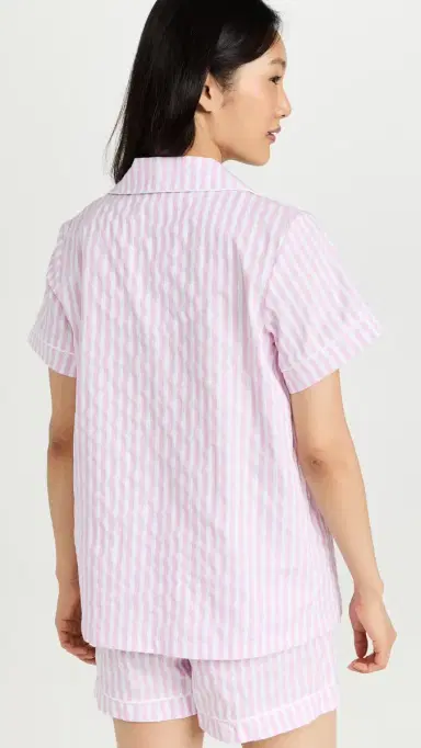 BedHead PJs Classic Stripe Pajama Set Pink Stripe | Thumbnail 3
