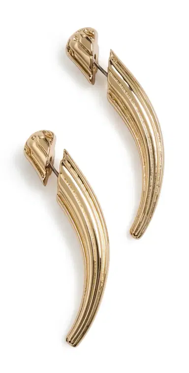 Tory Burch Pierced Front-Back Earrings | Thumbnail 1
