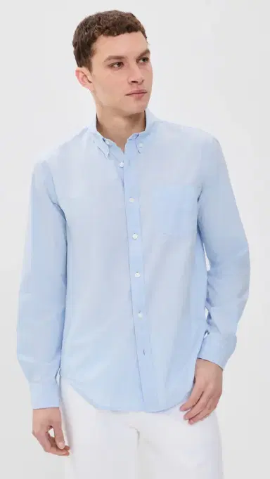 Alex Mill Mill Shirt In Paper Poplin Calm Blue | Thumbnail 2 Alex Mill Mill Shirt In Paper Poplin Calm Blue | Thumbnail 2
