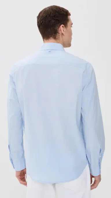 Alex Mill Mill Shirt In Paper Poplin Calm Blue | Thumbnail 3 Alex Mill Mill Shirt In Paper Poplin Calm Blue | Thumbnail 3
